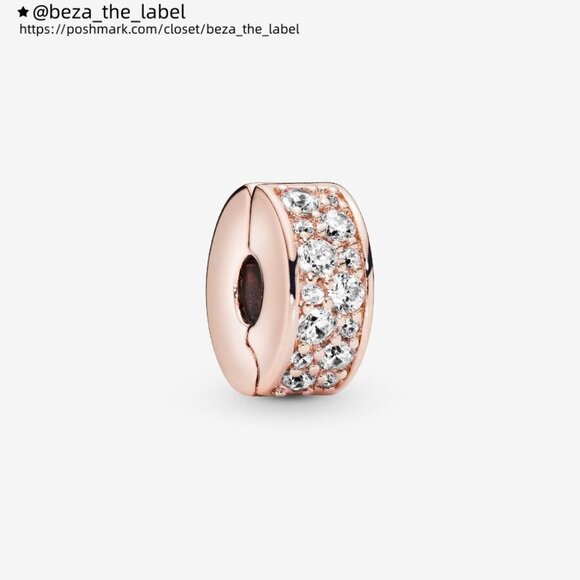 Pandora Clear Pavé Clip Charm|Pendant - Picture 1 of 2